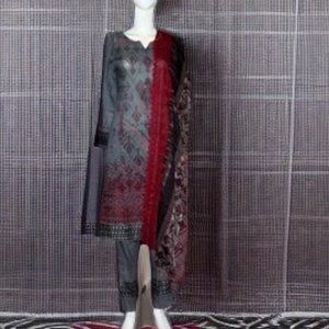 Three Piece Lawn Suit Embroidered